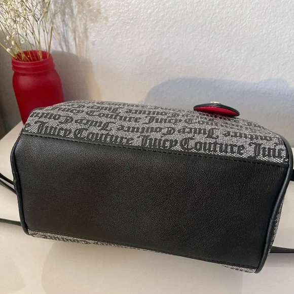 Juicy Couture Black Satchel with Strawberry Accent - Picture 3 of 7